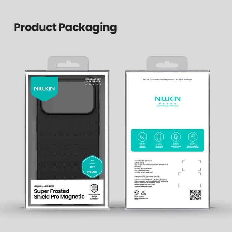 NILLKIN磨砂盾牌Pro磁吸Magsafe手機殼，適用於iPhone 17 Pro Max、iPhone 17 Pro、iPhone 17、iPhone 16