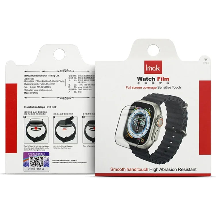 IMAK 壓克力高清錶面保護膜，適用於 Apple Watch Series 10 / 11 46mm，適用於 Apple Watch Series 10 / 11 42mm，適用於 Apple Watch Ultra 2 / 3 49mm