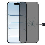 全覆蓋防窺絲印鋼化玻璃保護膜，適用於 iPhone 17 Pro Max，適用於 iPhone 17 Pro，適用於 iPhone 17，適用於 iPhone Air，適用於 iPhone 16 Pro Max，適用於 iPhone 16 Pro，適用於 iPhone 16 Plus，適用於 iPhone 16