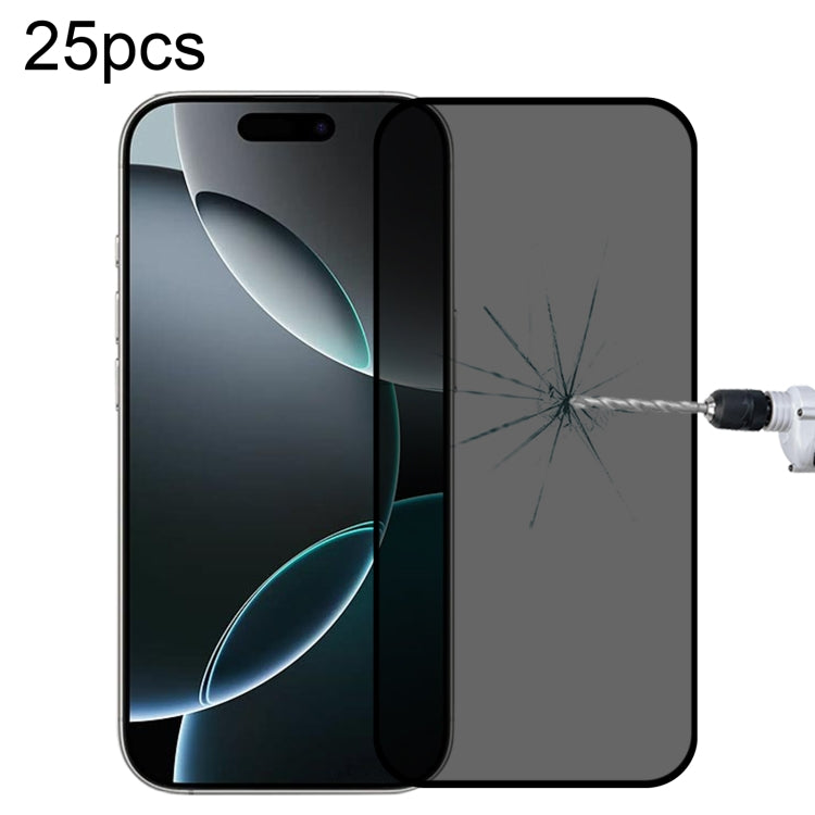 25片全覆蓋防窺絲網鋼化玻璃膜，適用於 iPhone 17 Pro Max，適用於 iPhone 17 Pro，適用於 iPhone 17，適用於 iPhone Air，適用於 iPhone 16 Pro Max，適用於 iPhone 16 Pro，適用於 iPhone 16 Plus，適用於 iPhone 16