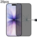25片全覆蓋防窺絲網鋼化玻璃膜，適用於 iPhone 17 Pro Max，適用於 iPhone 17 Pro，適用於 iPhone 17，適用於 iPhone Air，適用於 iPhone 16 Pro Max，適用於 iPhone 16 Pro，適用於 iPhone 16 Plus，適用於 iPhone 16