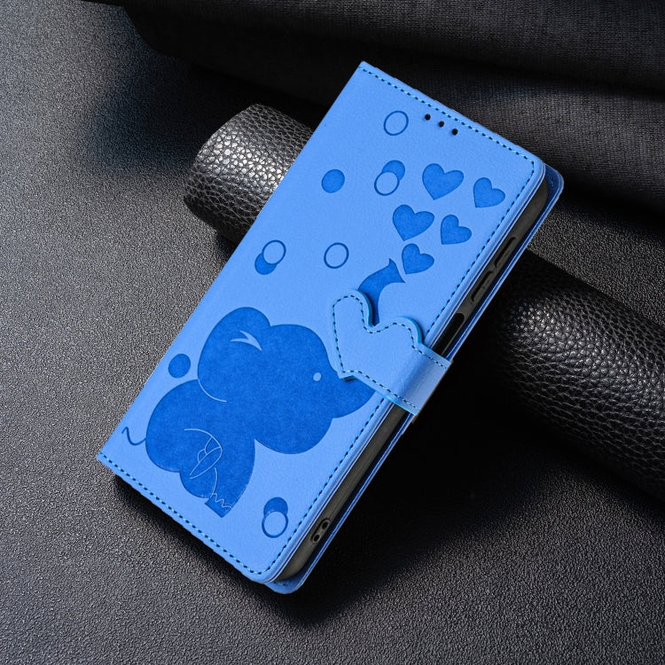 卡通大象壓紋皮革手機殼，適用於iPhone XR、iPhone XS Max、iPhone 8 Plus / 7 Plus