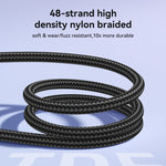 JOYROOM S-A42 水晶透明系列快充數據線，長度：1.2米，Type-C 轉 Type-C 線，Type-C 轉 8 Pin 線，USB 轉 Type-C 線，USB 轉 8 Pin 線