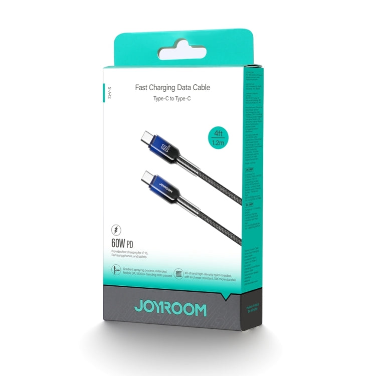 JOYROOM S-A42 水晶透明系列快充數據線，長度：1.2米，Type-C 轉 Type-C 線，Type-C 轉 8 Pin 線，USB 轉 Type-C 線，USB 轉 8 Pin 線