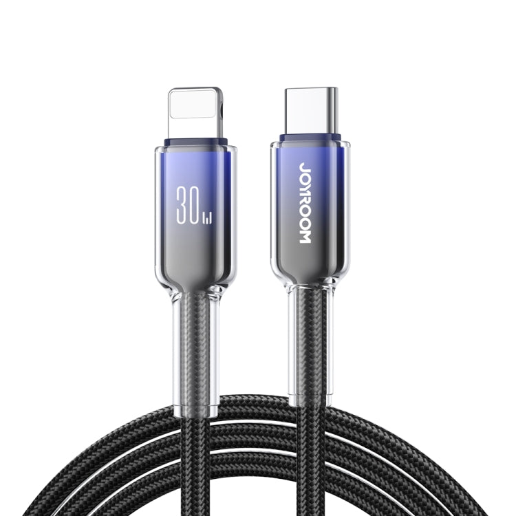 JOYROOM S-A42 水晶透明系列快充數據線，長度：1.2米，Type-C 轉 Type-C 線，Type-C 轉 8 Pin 線，USB 轉 Type-C 線，USB 轉 8 Pin 線
