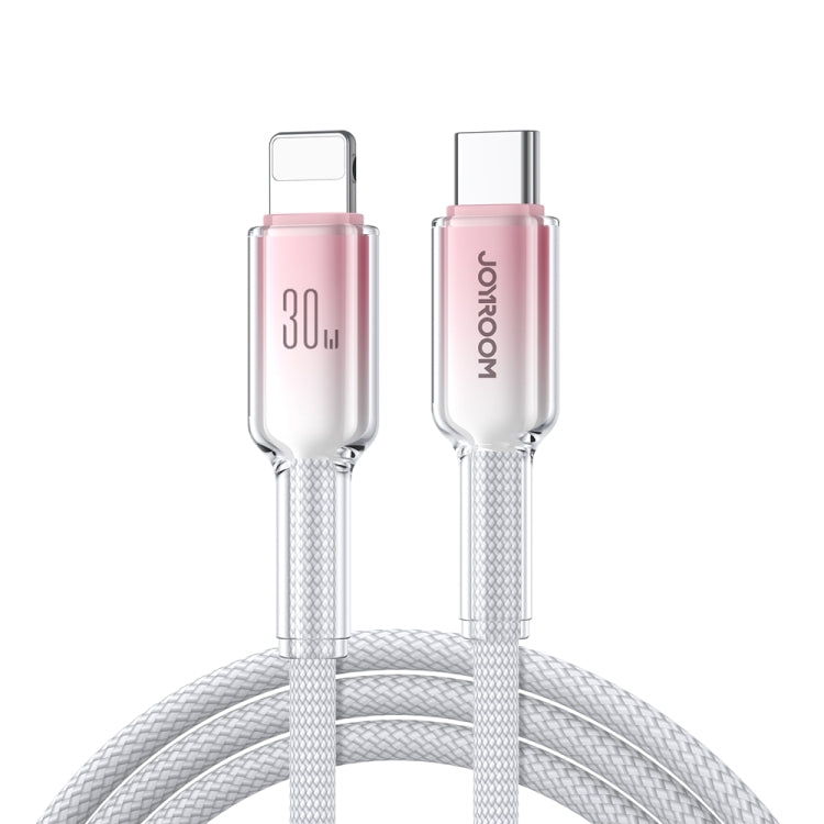JOYROOM S-A42 水晶透明系列快充數據線，長度：1.2米，Type-C 轉 Type-C 線，Type-C 轉 8 Pin 線，USB 轉 Type-C 線，USB 轉 8 Pin 線
