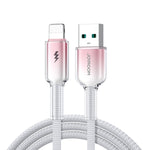JOYROOM S-A42 水晶透明系列快充數據線，長度：1.2米，Type-C 轉 Type-C 線，Type-C 轉 8 Pin 線，USB 轉 Type-C 線，USB 轉 8 Pin 線