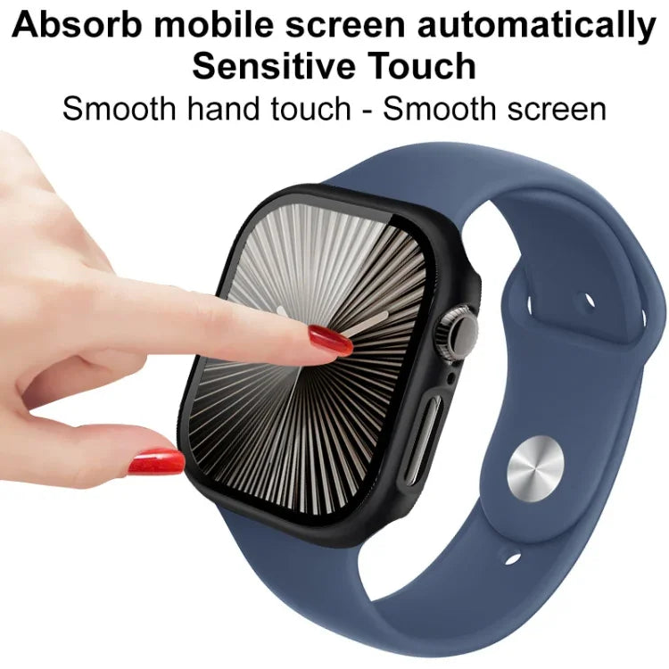 imak 一體成型錶殼附保護膜，適用於 Apple Watch Series 10/11 46mm，適用於 Apple Watch Series 10/11 42mm