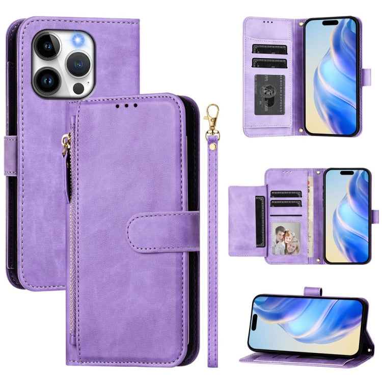多卡槽拉鍊錢包皮革手機殼，適用於 iPhone 16，適用於 iPhone 15 Pro Max，適用於 iPhone 15 Pro，適用於 iPhone 15 Plus，適用於 iPhone 15，適用於 iPhone 14 Plus，適用於 iPhone 14 / 13，適用於 iPhone 14 Pro