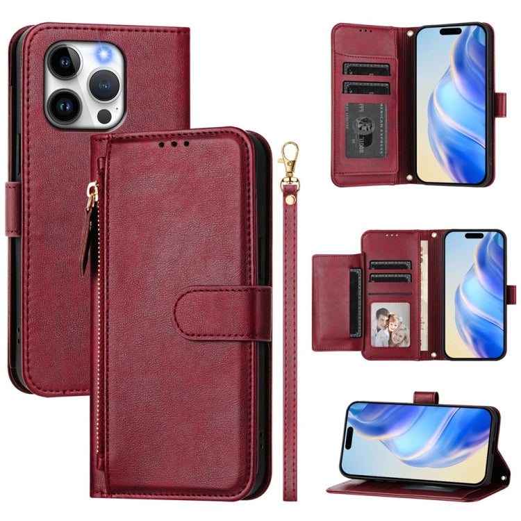 多卡槽拉鍊錢包皮革手機殼，適用於 iPhone 14 Pro Max，適用於 iPhone SE 2022 / 2020 / 8 / 7，適用於 iPhone 13 Pro Max，適用於 iPhone 13 Pro，適用於 iPhone 13 mini，適用於 iPhone 12 / 12 Pro，適用於 iPhone 12 Pro Max，適用於 iPhone 12 mini