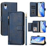 多卡槽拉鍊錢包皮革手機殼，適用於 iPhone 11 Pro Max，適用於 iPhone 11，適用於 iPhone 11 Pro，適用於 iPhone X / XS，適用於 iPhone XR，適用於 iPhone XS Max，適用於 iPhone 8 Plus / 7 Plus