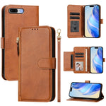 多卡槽拉鍊錢包皮革手機殼，適用於 iPhone 11 Pro Max，適用於 iPhone 11，適用於 iPhone 11 Pro，適用於 iPhone X / XS，適用於 iPhone XR，適用於 iPhone XS Max，適用於 iPhone 8 Plus / 7 Plus