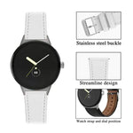 圓尾真皮錶帶，適用於 Google Pixel Watch 4 / Watch 3 45mm