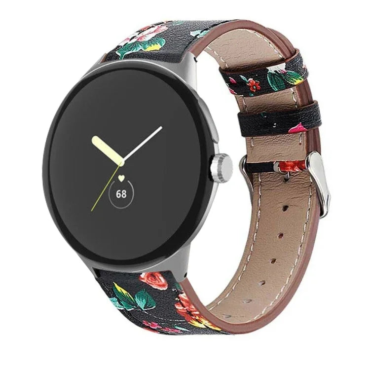 圓尾真皮錶帶，適用於 Google Pixel Watch 4 / Watch 3 45mm