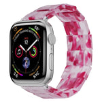 彈力繩方形樹脂錶帶，適用於 Apple Watch 46mm / 49mm / 45mm / 44mm，適用於 Apple Watch 42mm / 41mm / 40mm / 38mm