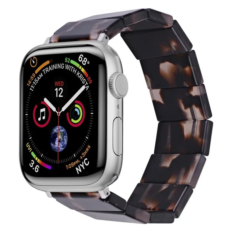 彈力繩方形樹脂錶帶，適用於 Apple Watch 46mm / 49mm / 45mm / 44mm，適用於 Apple Watch 42mm / 41mm / 40mm / 38mm