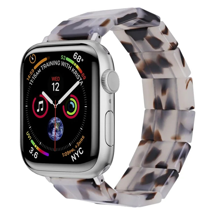 彈力繩方形樹脂錶帶，適用於 Apple Watch 46mm / 49mm / 45mm / 44mm，適用於 Apple Watch 42mm / 41mm / 40mm / 38mm
