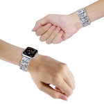 彈力繩方形樹脂錶帶，適用於 Apple Watch 46mm / 49mm / 45mm / 44mm，適用於 Apple Watch 42mm / 41mm / 40mm / 38mm
