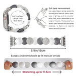 合金鍊金屬錶帶，適用於 Apple Watch 46mm / 49mm / 45mm / 44mm，適用於 Apple Watch 42mm / 41mm / 40mm / 38mm