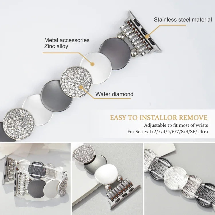 合金鍊金屬錶帶，適用於 Apple Watch 46mm / 49mm / 45mm / 44mm，適用於 Apple Watch 42mm / 41mm / 40mm / 38mm