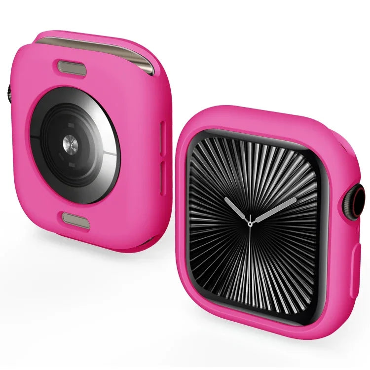 糖果色 TPU 半覆蓋錶殼，適用於 Apple Watch Series 11 / 10 46mm，適用於 Apple Watch Series 11 / 10 42mm
