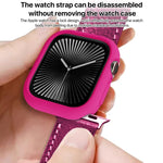糖果色 TPU 半覆蓋錶殼，適用於 Apple Watch Series 11 / 10 46mm，適用於 Apple Watch Series 11 / 10 42mm