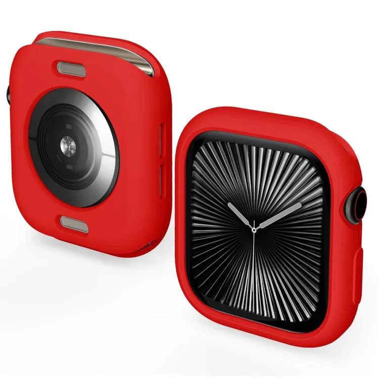 糖果色 TPU 半覆蓋錶殼，適用於 Apple Watch Series 11 / 10 46mm，適用於 Apple Watch Series 11 / 10 42mm