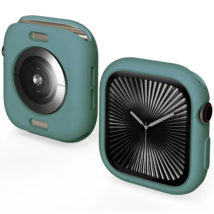 糖果色 TPU 半覆蓋錶殼，適用於 Apple Watch Series 11 / 10 46mm，適用於 Apple Watch Series 11 / 10 42mm