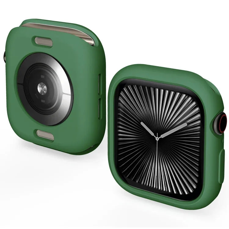 糖果色 TPU 半覆蓋錶殼，適用於 Apple Watch Series 11 / 10 46mm，適用於 Apple Watch Series 11 / 10 42mm