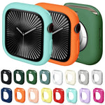 糖果色 TPU 半覆蓋錶殼，適用於 Apple Watch Series 11 / 10 46mm，適用於 Apple Watch Series 11 / 10 42mm