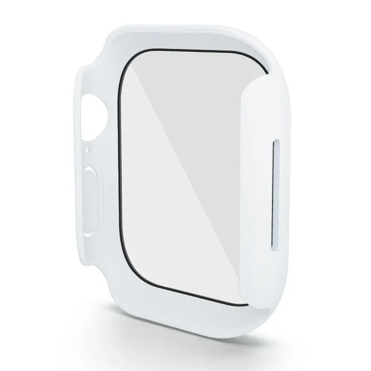 PC 一體成型鋼化膜錶殼，適用於 Apple Watch Series 10 / 11 46mm，適用於 Apple Watch Series 10 / 11 42mm