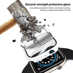 PC 一體成型鋼化膜錶殼，適用於 Apple Watch Series 10 / 11 46mm，適用於 Apple Watch Series 10 / 11 42mm