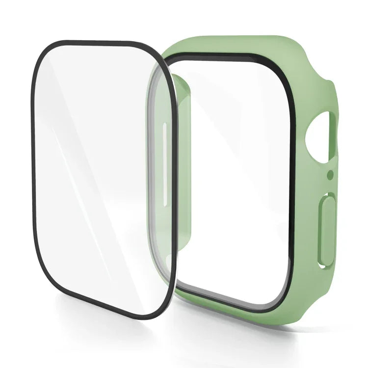 PC 一體成型鋼化膜錶殼，適用於 Apple Watch Series 10 / 11 46mm，適用於 Apple Watch Series 10 / 11 42mm