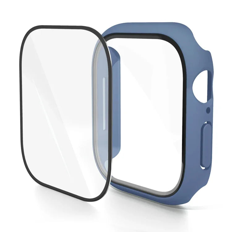 PC 一體成型鋼化膜錶殼，適用於 Apple Watch Series 10 / 11 46mm，適用於 Apple Watch Series 10 / 11 42mm