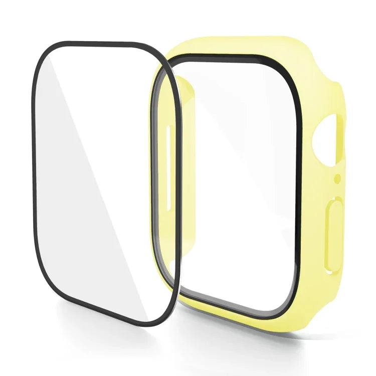 PC 一體成型鋼化膜錶殼，適用於 Apple Watch Series 10 / 11 46mm，適用於 Apple Watch Series 10 / 11 42mm