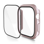 PC 一體成型鋼化膜錶殼，適用於 Apple Watch Series 10 / 11 46mm，適用於 Apple Watch Series 10 / 11 42mm