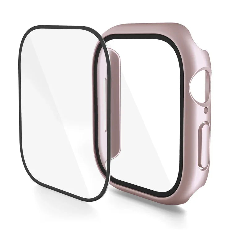 PC 一體成型鋼化膜錶殼，適用於 Apple Watch Series 10 / 11 46mm，適用於 Apple Watch Series 10 / 11 42mm