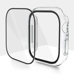 PC 一體成型鋼化膜錶殼，適用於 Apple Watch Series 10 / 11 46mm，適用於 Apple Watch Series 10 / 11 42mm