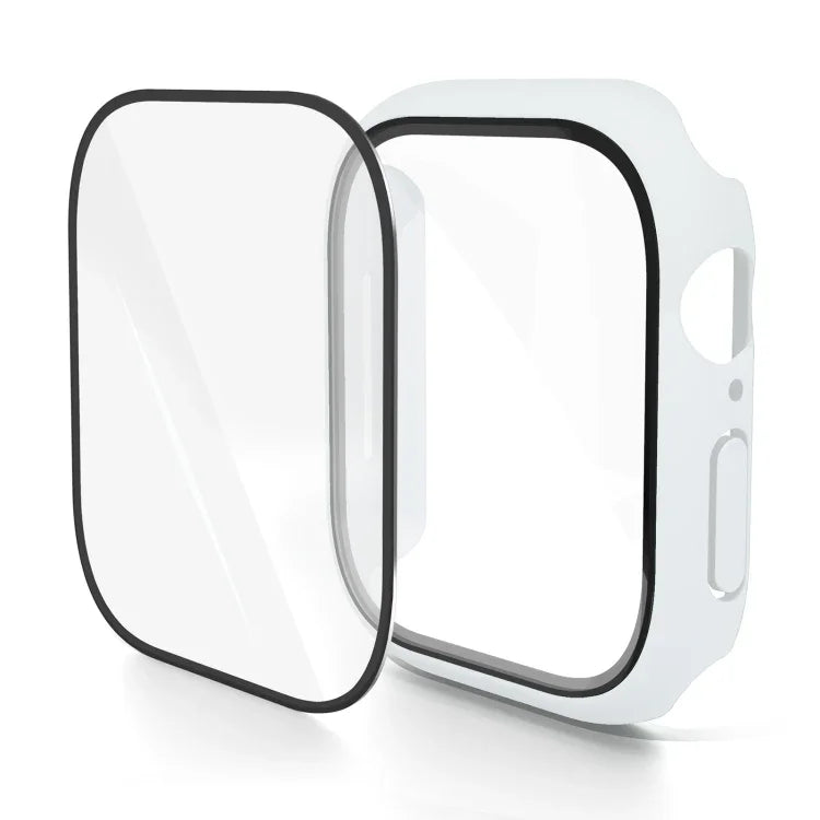 PC 一體成型鋼化膜錶殼，適用於 Apple Watch Series 10 / 11 46mm，適用於 Apple Watch Series 10 / 11 42mm