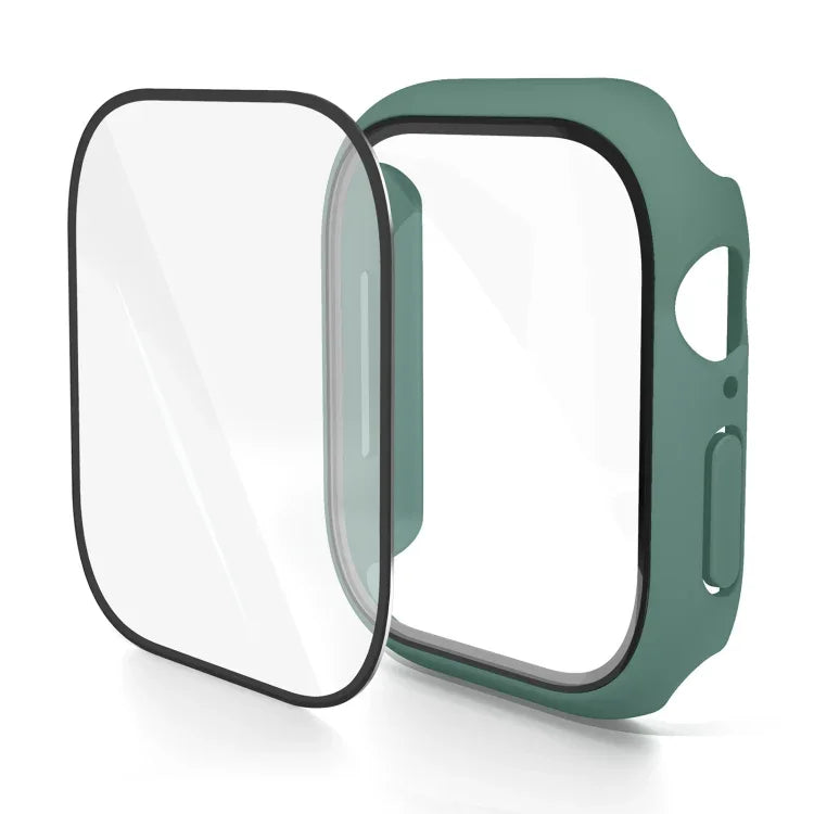 PC 一體成型鋼化膜錶殼，適用於 Apple Watch Series 10 / 11 46mm，適用於 Apple Watch Series 10 / 11 42mm