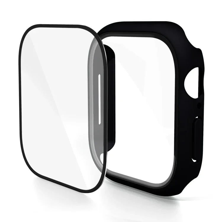 PC 一體成型鋼化膜錶殼，適用於 Apple Watch Series 10 / 11 46mm，適用於 Apple Watch Series 10 / 11 42mm