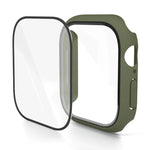 PC 一體成型鋼化膜錶殼，適用於 Apple Watch Series 10 / 11 46mm，適用於 Apple Watch Series 10 / 11 42mm