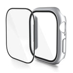 PC 一體成型鋼化膜錶殼，適用於 Apple Watch Series 10 / 11 46mm，適用於 Apple Watch Series 10 / 11 42mm