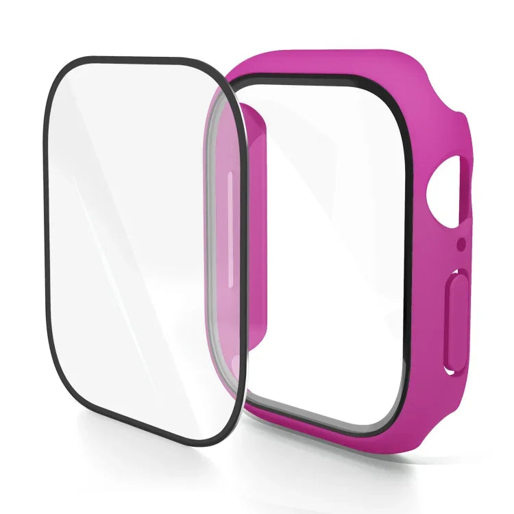 PC 一體成型鋼化膜錶殼，適用於 Apple Watch Series 10 / 11 46mm，適用於 Apple Watch Series 10 / 11 42mm