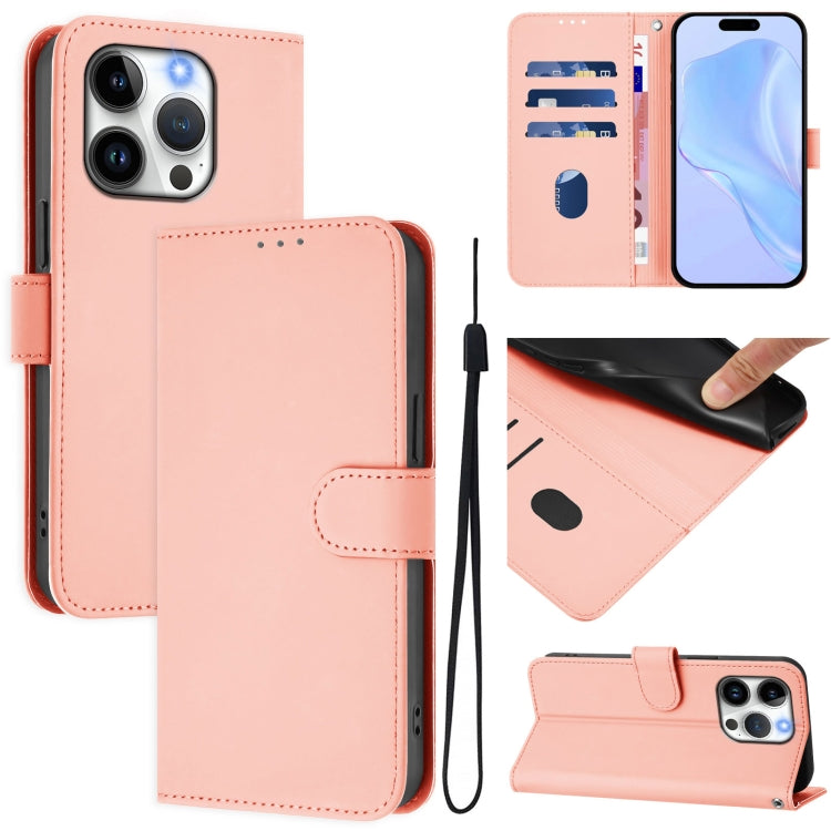 皮膚觸感純色皮革手機殼附掛繩，適用於 iPhone 14 / 13，適用於 iPhone 14 Pro
