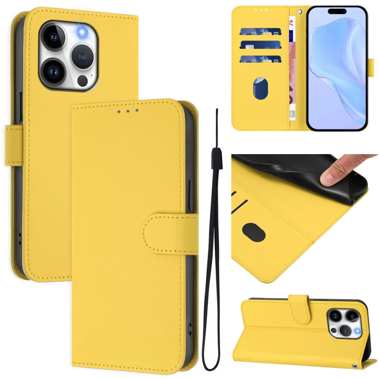 皮膚觸感純色皮革手機殼附掛繩，適用於 iPhone 14 / 13，適用於 iPhone 14 Pro