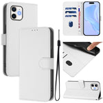 Skin Feel Solid Color Leather Phone Case with Lanyard, For iPhone 11 Pro Max, For iPhone 11