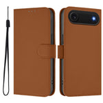 皮膚觸感純色皮革手機殼附掛繩，適用於iPhone Air、iPhone 16 Pro Max