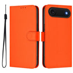 皮膚觸感純色皮革手機殼附掛繩，適用於iPhone Air、iPhone 16 Pro Max