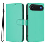 皮膚觸感純色皮革手機殼附掛繩，適用於iPhone Air、iPhone 16 Pro Max